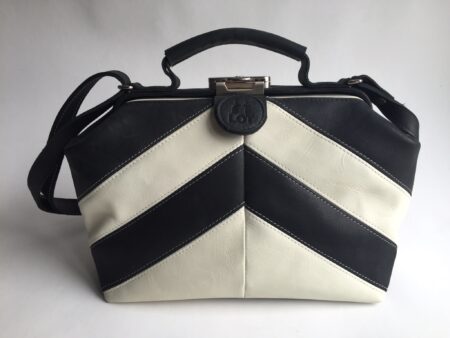 Dokterstas zwart-wit visgraat ( VERKOCHT )