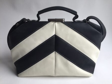 Dokterstas zwart-wit visgraat ( VERKOCHT )