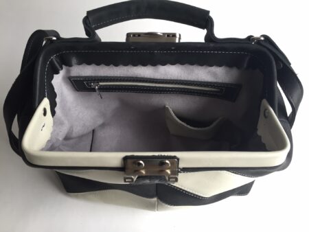 Dokterstas zwart-wit visgraat ( VERKOCHT )