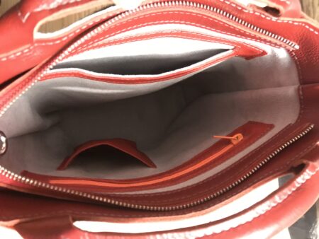 shopper TONY rood met witte stippen