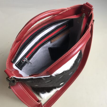 img_5104 shopper TONY rood / koeienvacht met stippen