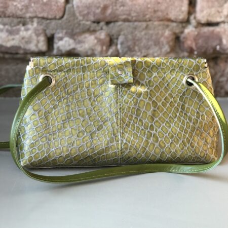 kniptasje BOBBY groen met print