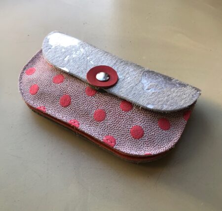 portemonnee stip zilver Portemonnee BETTY / beurs / wallet