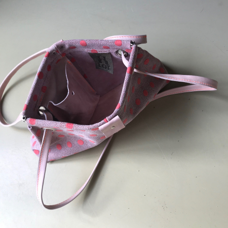 kniptasje BOBBY bolletjes roze