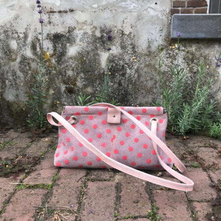 kniptasje BOBBY bolletjes roze