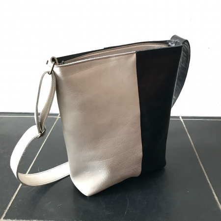 Grote shopper zwart / wit A4 formaat