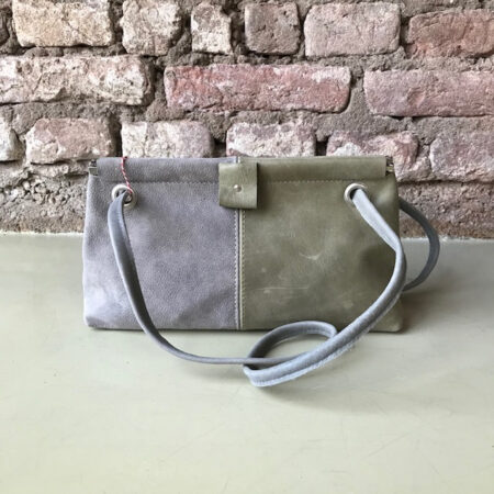 kniptasje BOBBY olijfgroen / grijs