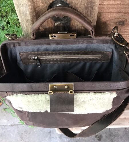 jas van tas open Memory-tas gemaakt van oude jas