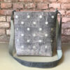 shopper TONY reused leather met stippen
