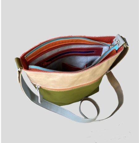 sammy groen beige inside shopper SAMMY groen / beige / lichtblauw