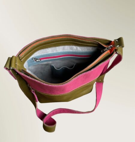 sammy groen roze binnen shopper SAMMY kaki / roze