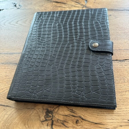 lederen cover voor reMarkable 2 zwart met print