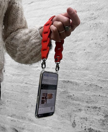 iphone ketting kort1 telefoonkoord phone strap kort leather