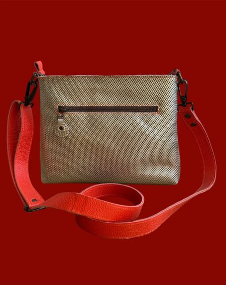 BILLY gold met fluor oranje riem