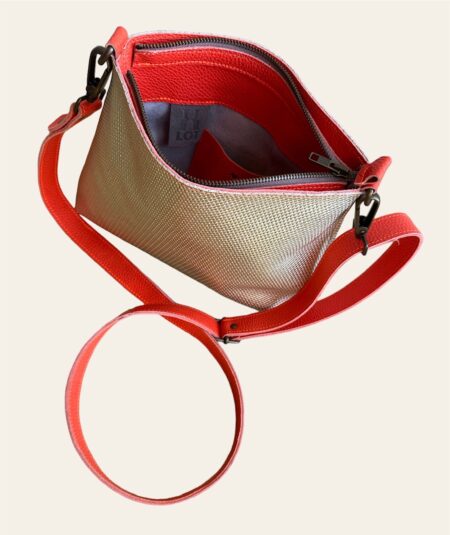 BILLY gold met fluor oranje riem