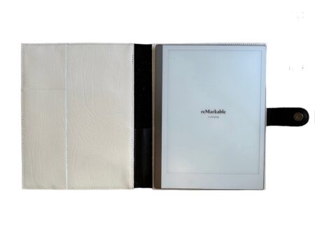 lederen cover zwart voor reMarkable 2 personalized