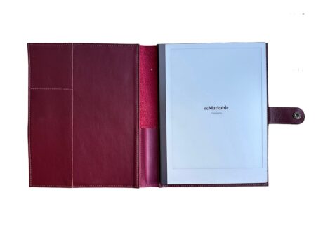 lederen cover voor reMarkable Paper Pro fuchsia / bordeaux rood