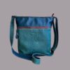 shopper SAMMY turquoise met print / blauw