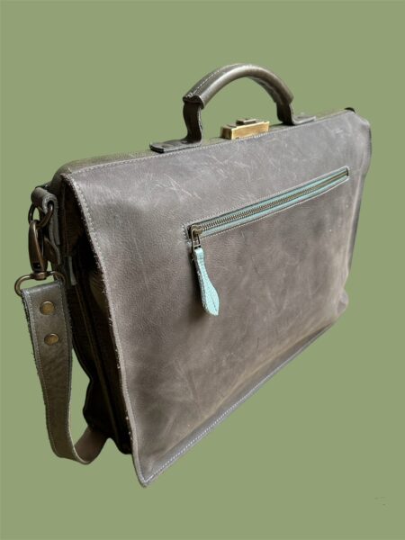 charley antraciet d bruin backside laptoptas CHARLEY antraciet / donkerbruin