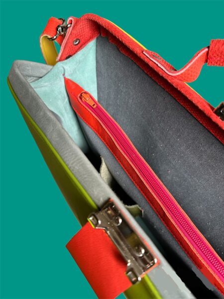 charley fluorgroen inside laptoptas CHARLEY fluor groen / geel / oranje