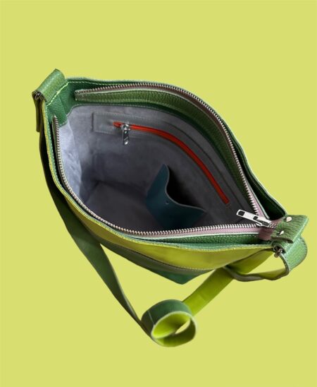 shopper SAMMY fluorgeel / groen