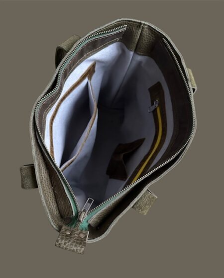 Stevige groene shopper / werktas