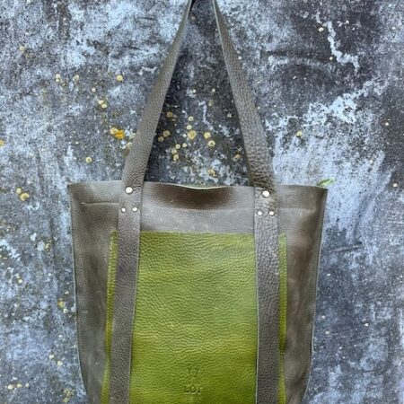 Stevige groene shopper / werktas