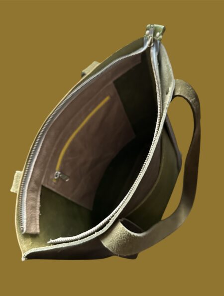 Stevige groene shopper / werktas