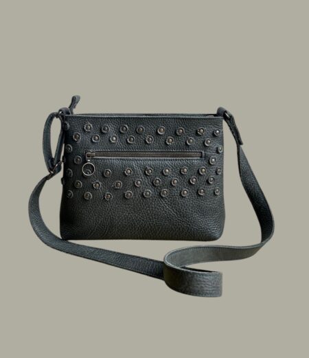 BILLY donkergroen met studs