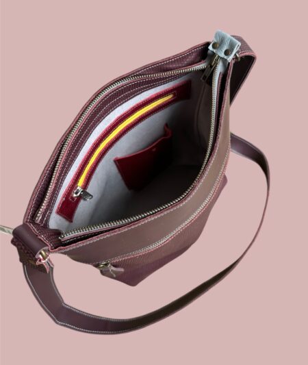 shopper SAMMY bordeaux print / bordeaux