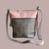 shopper SAMMY roze / licht taupe met print