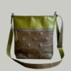 shopper SAMMY donker taupe met stippen / kaki