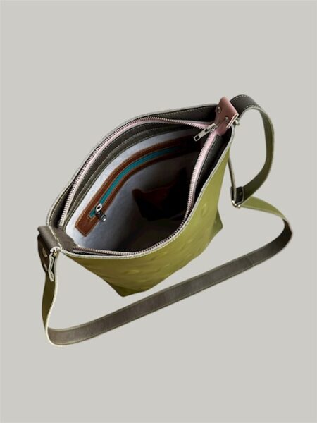 shopper TONY kaki met stippen 3D